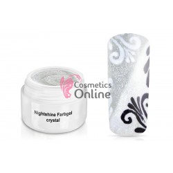 Gel UV Jolifin color cu sclipici Nightshine Crystal 5 ml + 1 Pigment Oglinda Cadou